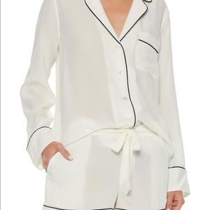 EQUIPMENT Lillian washed-silk pajama set